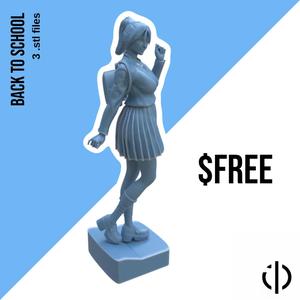 FIGURE "BACK TO SCHOOL" MINIATURE DECORATION