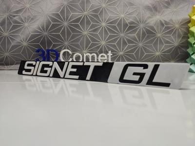 SIGNET GL  nameplate