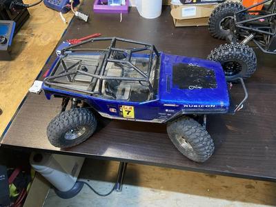 scx10ii ar-44 servo on axle mount
