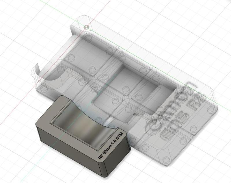 Gridfinity Canon RF50 1.8 Support