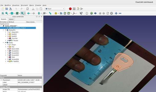 Testa chiave BlockShaft key cap