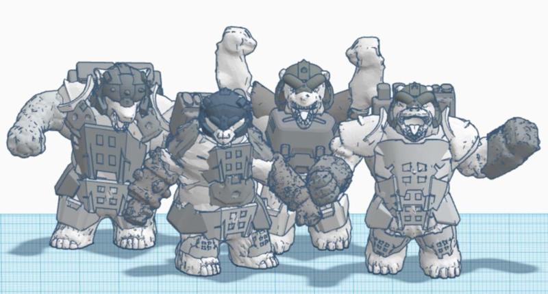 Heroscape Proxies: Frostclaw Paladins