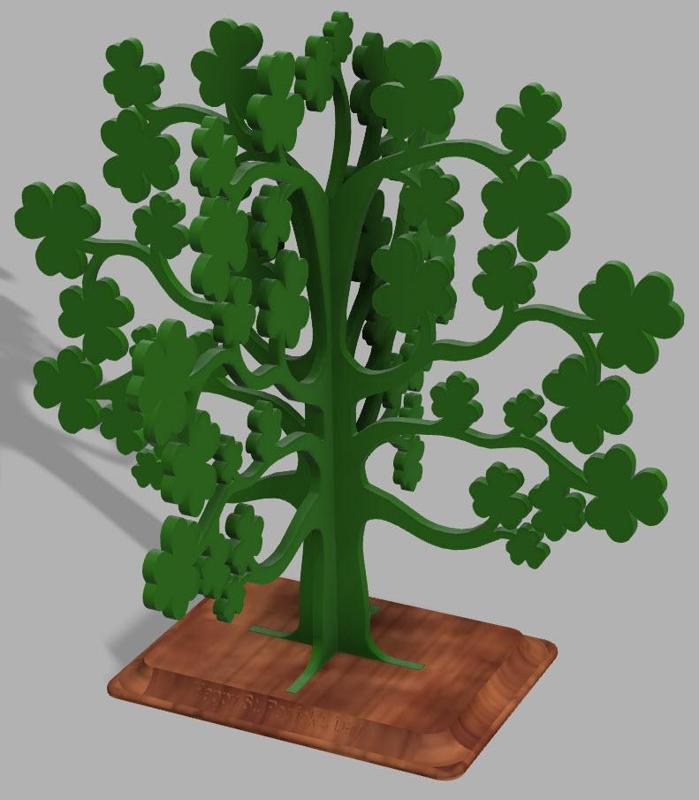 Saint Patrick's Day Clover Tree