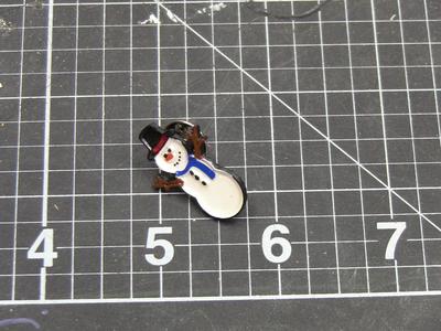 Snowman Enamel pin