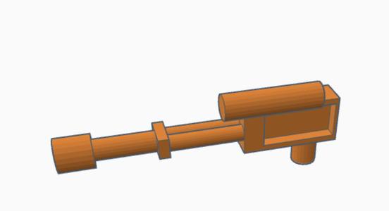 Small 5mm handle pistol