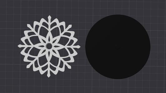 Simple Snowflake Coaster & Holder