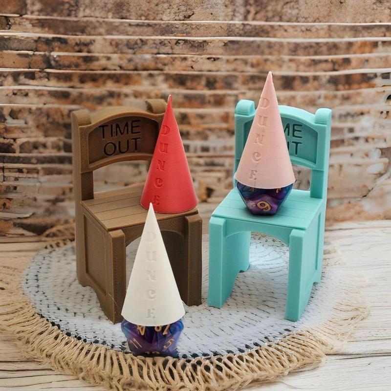 Dice Time Out Chair With Dunce Hat