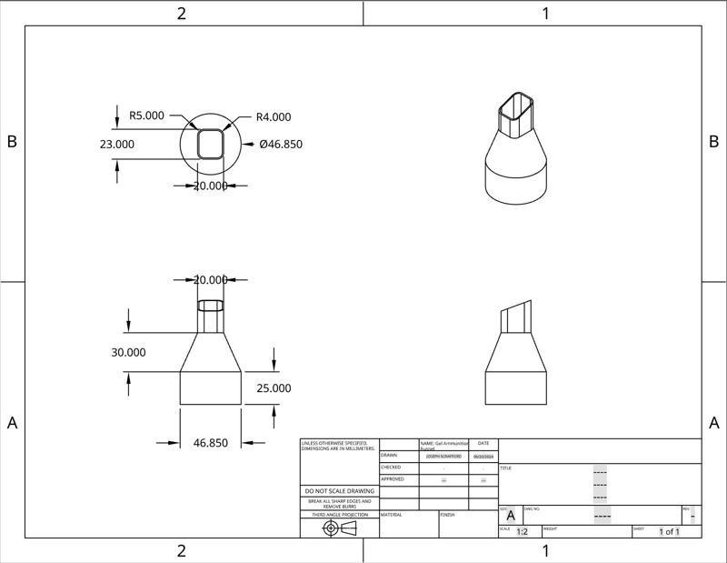 Water bead Ammunition Funnels