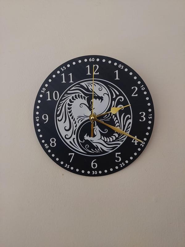 Dragon Yin Yang Clock