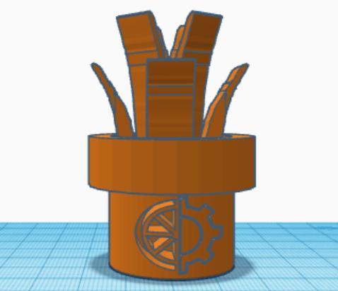 aloe plant with juice works 3D logo