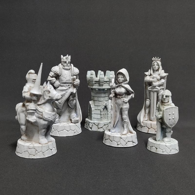 Fantasy Human army chess set 2