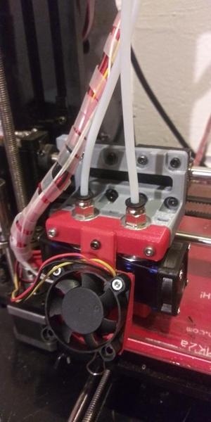 geeetech i3 x dual bowden carriage.