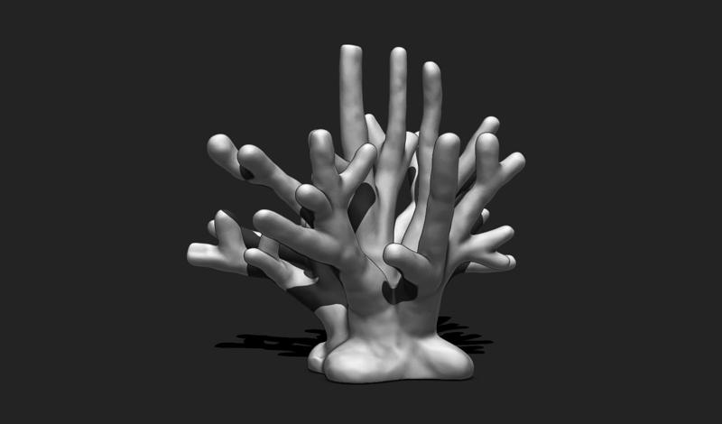 Coral 9 for 3D Printing - STL 3D Print - Aquarium - Home Decor