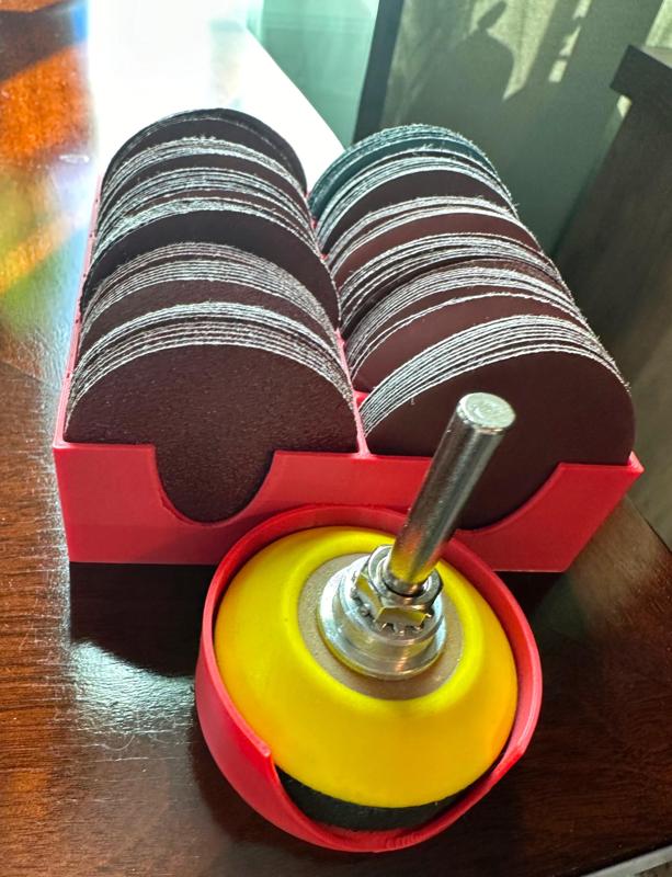 2 inch sanding disc organizer