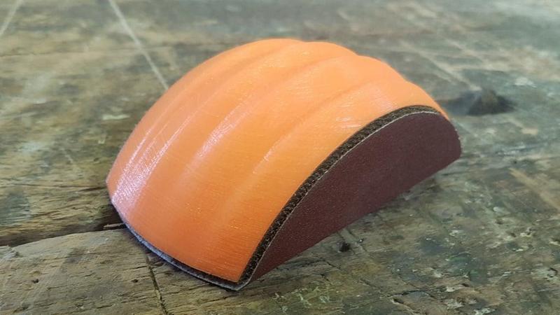 Sanding Block for round Sandpaper / Schleifbock für rundes Schleifpapier 125mm