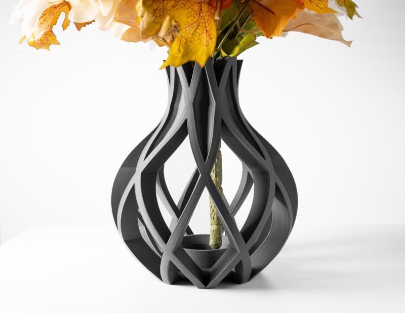 The Oukan Vase, Modern and Unique Home Decor for Dried and Preserved Flowers