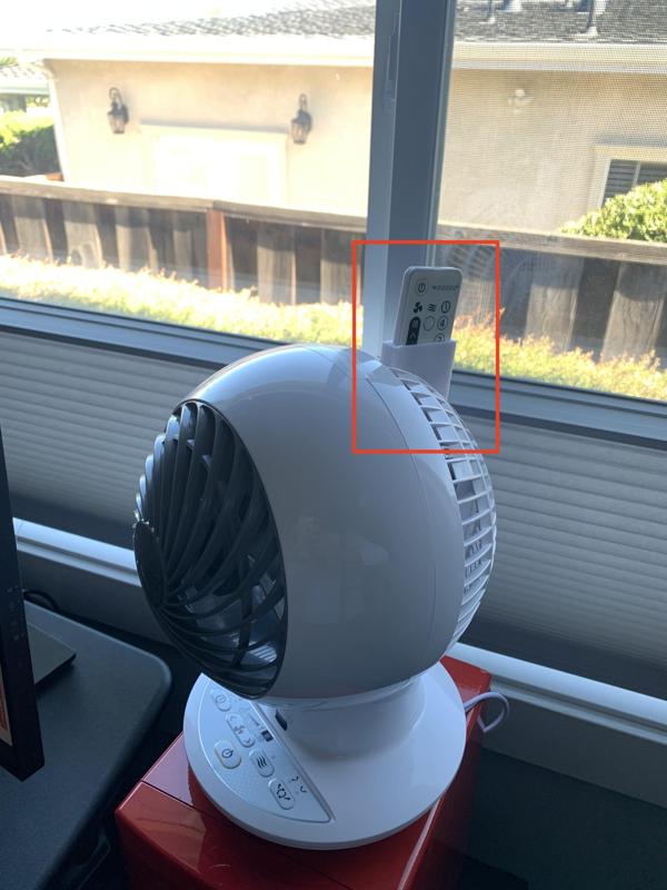 Woozoo fan remote holder