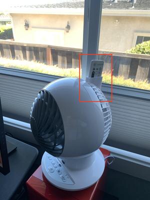 Woozoo fan remote holder