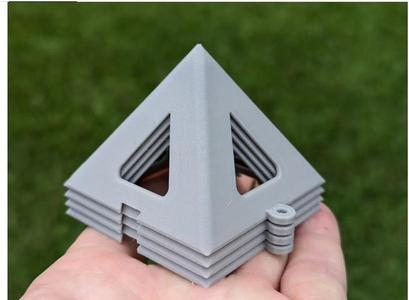 several paint pyramid