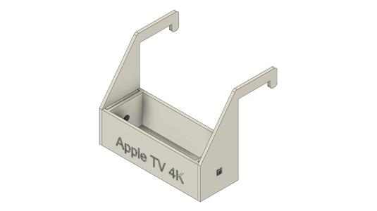 Apple TV 4K 32GB 2nd Gen MXGY2LL/A Behind TV Mount