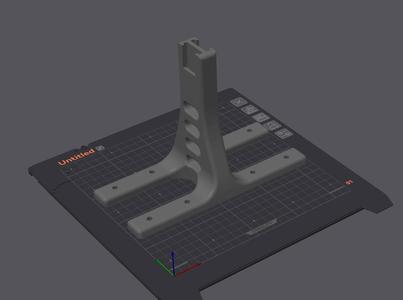 Compact Double Filament Stand for standard sized print beds.