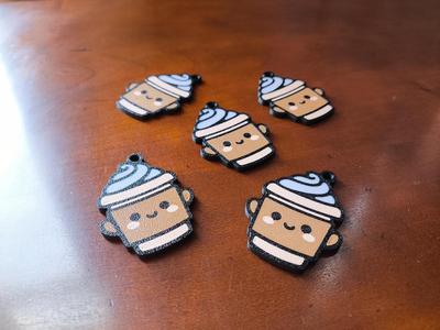 Cute Coffee Cup Keychain