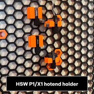 ultimate HSW Bambu Lab P1/X1 hotend holder (no support)