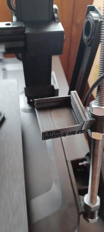 Ender 3 v3 KE Nebula camera holder on gantry.