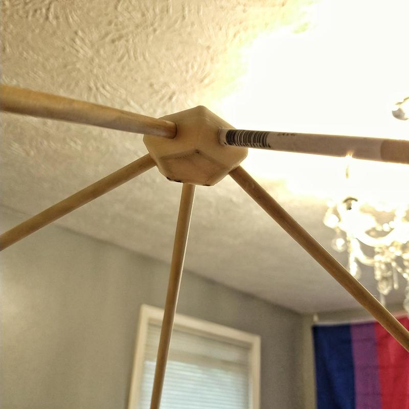 1v (icosohedron) Dome Corner Connector