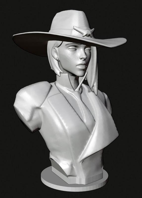 Ashe Bust - Overwatch