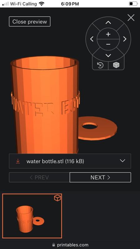 water bottle