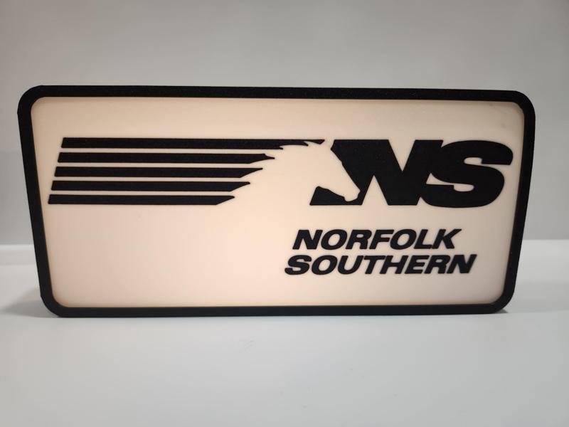 Norfolk Southern Rail Line Light Box