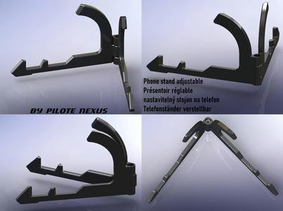 [EN] Phone stand mk1 [FR] Présentoir/support téléphone mk1 [CZ] Stojan na telefon mk1 [DEU] Telefonständer mk1