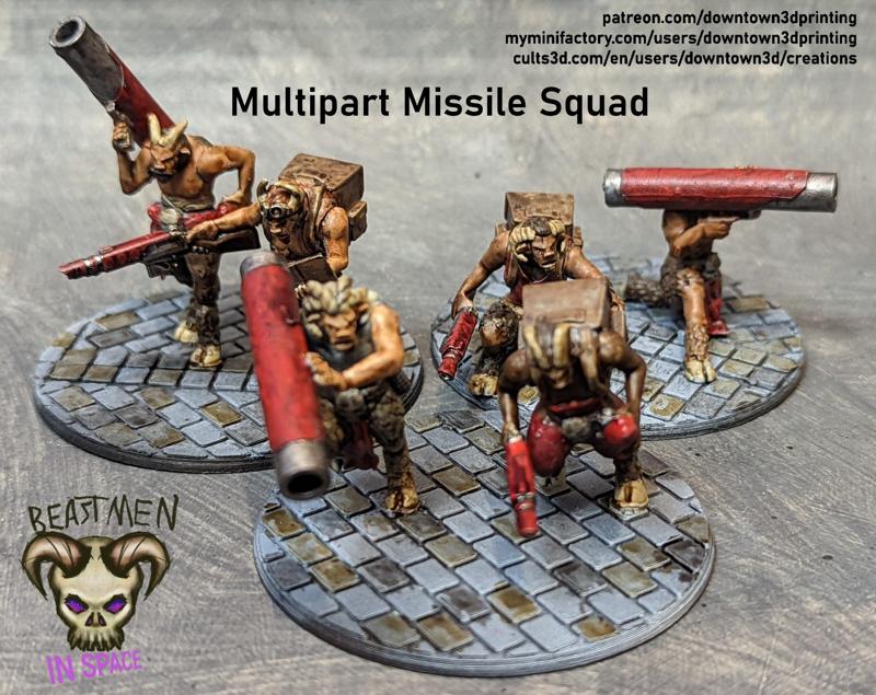 Beastmen in Space! Multipart Missile Squad