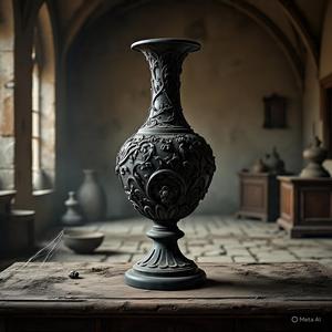 vintage gothic tall vase