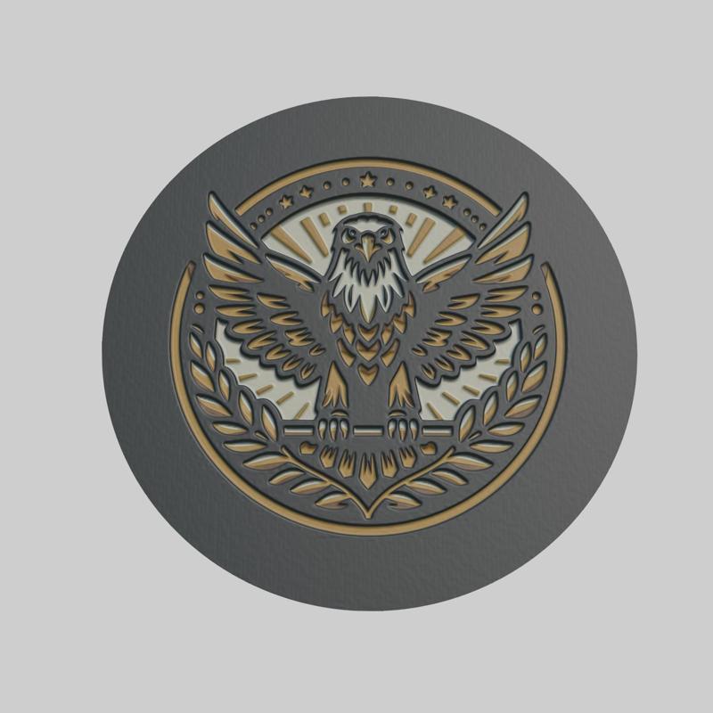 Eagle Medallion Eagle 3d Print Model