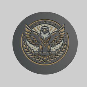 Eagle Medallion Eagle 3d Print Model