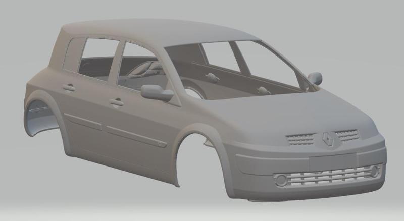 Renault Megane Printable Body Car