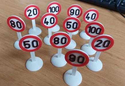 Dopravní značky - rychlost