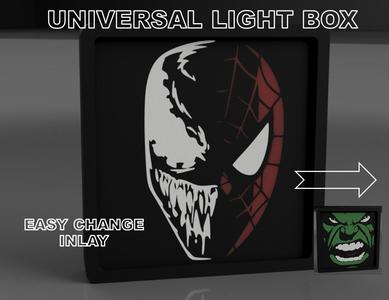 Universal Light Box - Spiderman Venom - Hulk