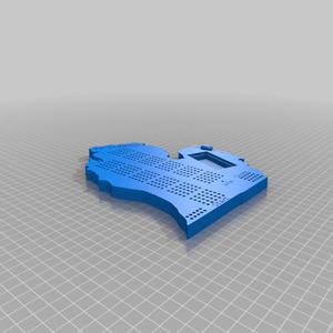 5 Player Michigan Shaped Cribbage Board