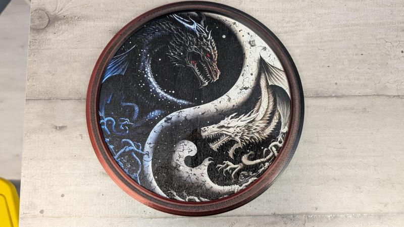 Cadre Rond a visser pour Puzzle bois