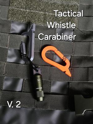 V2.0 Tactical Whistle Carabiner (Print-in-Place)
