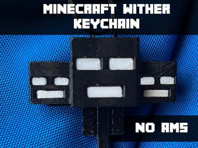 Minecraft Wither Keychain Chibi - No AMS