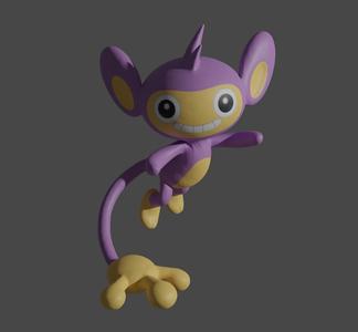 Aipom 3D print model