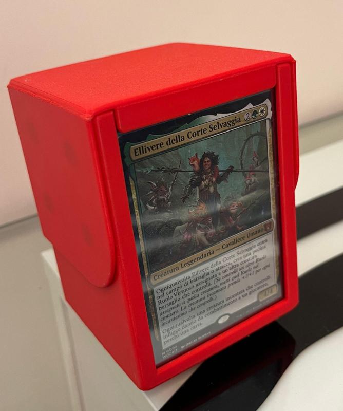 MTG commander deck holder with magnets