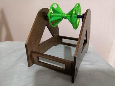 Very stable table filament spool holder fully printed with swivel pin, universal size, mountable. For TRONXY, ANET and many other 3D printers.