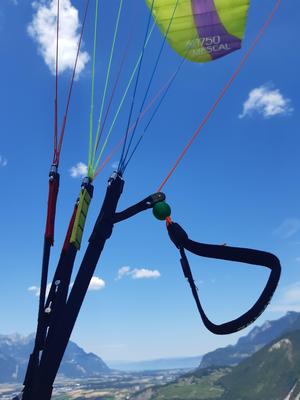 spherical paragliding break handle