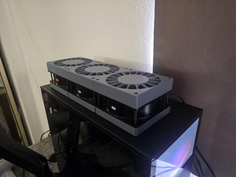 External 360mm PC radiator extraction fans