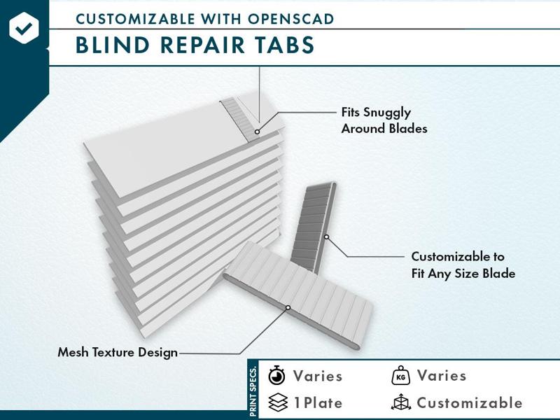 Broken Blind Repair Tabs